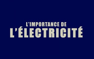 L'importance de l'électricité 